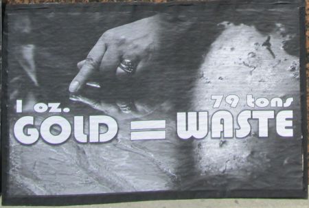 1oz GOLD= 79 tons waste
