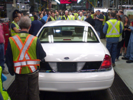 The last crown vic rolls off the line in 