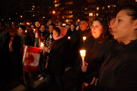 Candlelight vigil commemorating victims of hate crimes in Hungary