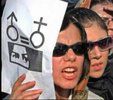 Women in Iran rally for equal rights in a March 8 demonstration