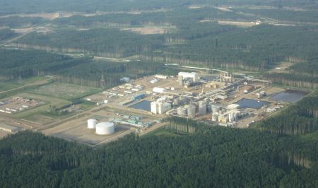 Aerial image of a SAGD site in Alberta (not Statoil). Photo by author.