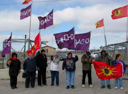 Photo from recent march to build solidarity between six nations and non-native supporters