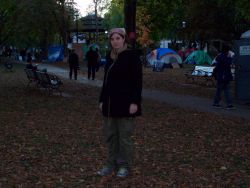The author at Occupy Toronto.