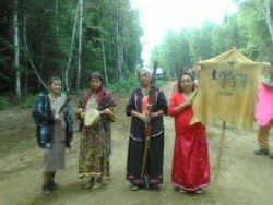 photo by Shannon Chief "Some of our Traditional Council Grandmother and mothers.."