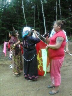 photo by Shannon Chief "Preparing for the March.."