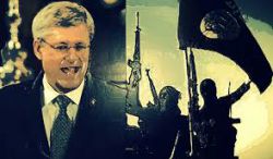 Harper is playing a double game on terror