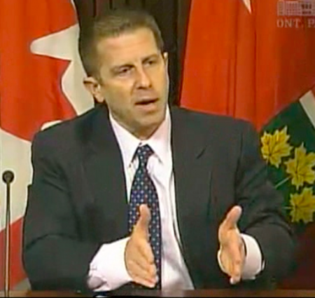 André Marin at the press conference where he released his report