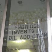 Enbridge Invests in Oil Addiction (photo by Maryam Adrangi)