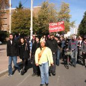 Students say "Cops off Campus"