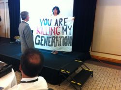 Speaking Up For Future Generations - Disrupting Pro-Tar Sands Conference