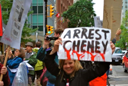 Dick Cheney's Vancouver Visit Galvanizes Spirited Protest