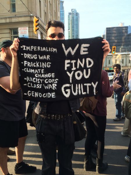 Protester Wesley Williams [Credit: Iris Robin]
