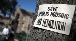 No to demolitions for public housing units in New Orleans