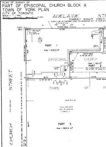 Land Title Specs for the Church and St. James Park