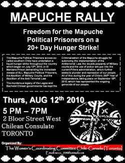 Mapuche Rally - August 12 @ 5PM